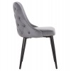 ΚΑΡΕΚΛΑ SERENITY HM8527.11 ΒΕΛΟΥΔΟ ΓΚΡΙ ΜΕ ΜΑΥΡΑ ΜΕΤΑΛΛΙΚΑ ΠΟΔΙΑ 51x54x83,5Υεκ.