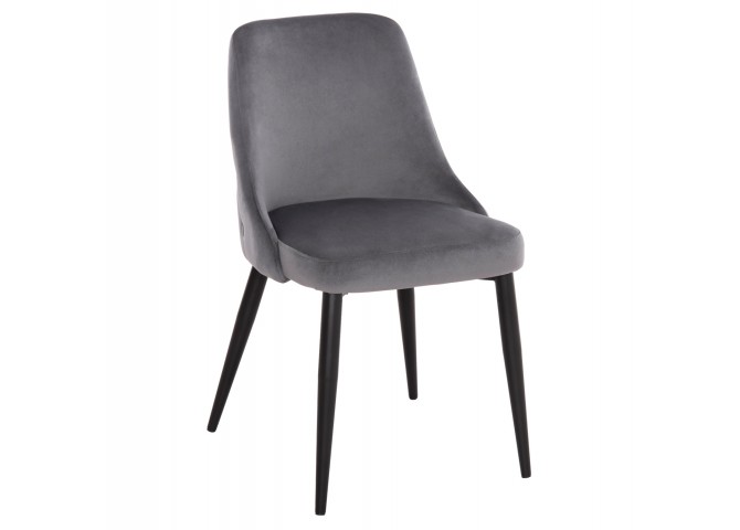 ΚΑΡΕΚΛΑ SERENITY HM8527.11 ΒΕΛΟΥΔΟ ΓΚΡΙ ΜΕ ΜΑΥΡΑ ΜΕΤΑΛΛΙΚΑ ΠΟΔΙΑ 51x54x83,5Υεκ.