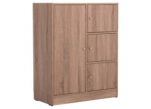 ΝΤΟΥΛΑΠΙ ΜΕ 4 ΑΠΟΘ.ΧΩΡΟΥΣ MATIN HM2479.02 SONAMA OAK ΜΕΛΑΜΙΝΗ 80x39,5x99,5Υεκ.