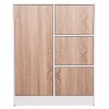 ΝΤΟΥΛΑΠΙ ΜΕ 4 ΑΠΟΘ.ΧΩΡΟΥΣ MATIN HM2479.01 SONAMA OAK-ΛΕΥΚΗ ΜΕΛΑΜΙΝΗ 80x39,5x99,5Υεκ