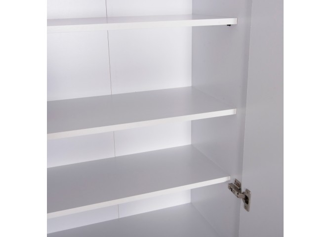 ΠΑΠΟΥΤΣΟΘΗΚΗ-ΝΤΟΥΛΑΠΑ CLUSE HM2403.03 ΜΕΛΑΜΙΝΗ ΛΕΥΚΟ ΧΡΩΜΑ 60Χ36,5Χ186,5Υεκ.