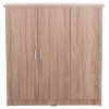ΝΤΟΥΛΑΠΑ 3ΦΥΛΛΗ ΜΕ ΡΑΦΙΑ BAILEY HM2482.01 SONAMA OAK ΜΕΛΑΜΙΝΗ 120-116x40x123,5Υεκ.
