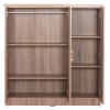 ΝΤΟΥΛΑΠΑ 3ΦΥΛΛΗ ΜΕ ΡΑΦΙΑ BAILEY HM2482.01 SONAMA OAK ΜΕΛΑΜΙΝΗ 120-116x40x123,5Υεκ.
