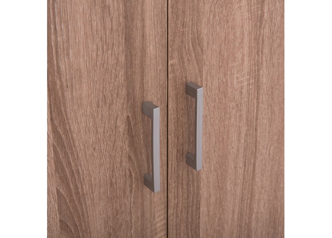ΝΤΟΥΛΑΠΑ 3ΦΥΛΛΗ ΜΕ ΡΑΦΙΑ BAILEY HM2482.01 SONAMA OAK ΜΕΛΑΜΙΝΗ 120-116x40x123,5Υεκ.