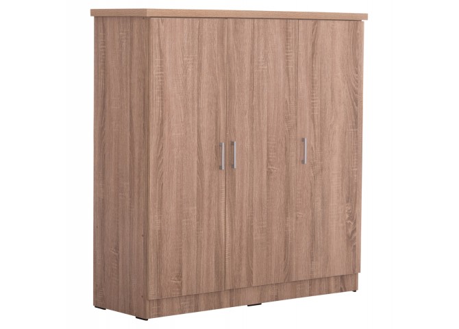 ΝΤΟΥΛΑΠΑ 3ΦΥΛΛΗ ΜΕ ΡΑΦΙΑ BAILEY HM2482.01 SONAMA OAK ΜΕΛΑΜΙΝΗ 120-116x40x123,5Υεκ.