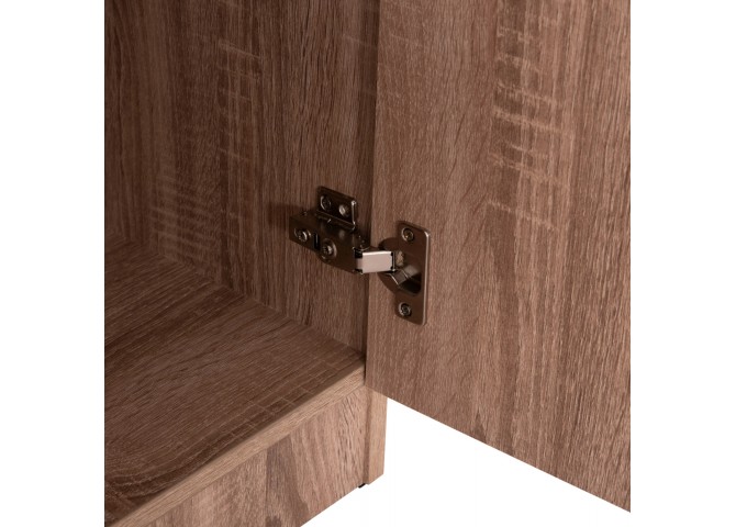 ΝΤΟΥΛΑΠΑ 3ΦΥΛΛΗ ΜΕ ΡΑΦΙΑ BAILEY HM2482.01 SONAMA OAK ΜΕΛΑΜΙΝΗ 120-116x40x123,5Υεκ.