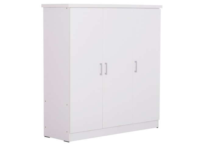 ΝΤΟΥΛΑΠΑ 3ΦΥΛΛΗ ΜΕ ΡΑΦΙΑ BAILEY HM2482.02 ΛΕΥΚΗ ΜΕΛΑΜΙΝΗ 120-116x40x123,5Υεκ.