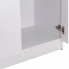 ΝΤΟΥΛΑΠΑ 3ΦΥΛΛΗ ΜΕ ΡΑΦΙΑ BAILEY HM2482.02 ΛΕΥΚΗ ΜΕΛΑΜΙΝΗ 120-116x40x123,5Υεκ.