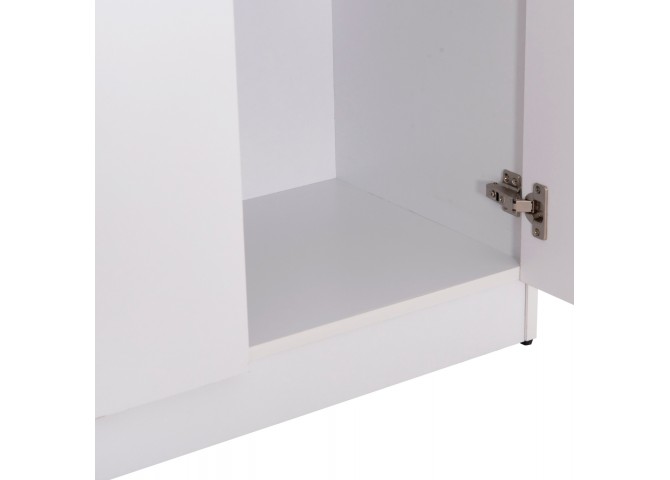 ΝΤΟΥΛΑΠΑ 3ΦΥΛΛΗ ΜΕ ΡΑΦΙΑ BAILEY HM2482.02 ΛΕΥΚΗ ΜΕΛΑΜΙΝΗ 120-116x40x123,5Υεκ.