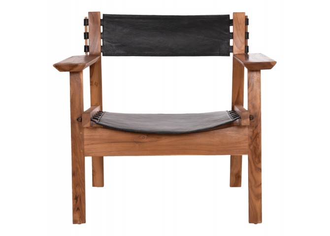 ΠΟΛΥΘΡΟΝΑ KONNA HM9928.01 TEAK ΞΥΛΟ ΣΕ ΦΥΣΙΚΟ-ΔΕΡΜΑ ΑΓΕΛΑΔΟΣ ΣΕ ΜΑΥΡΟ 80x64x73Υεκ.