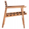 ΠΟΛΥΘΡΟΝΑ KONNA HM9928.01 TEAK ΞΥΛΟ ΣΕ ΦΥΣΙΚΟ-ΔΕΡΜΑ ΑΓΕΛΑΔΟΣ ΣΕ ΜΑΥΡΟ 80x64x73Υεκ.