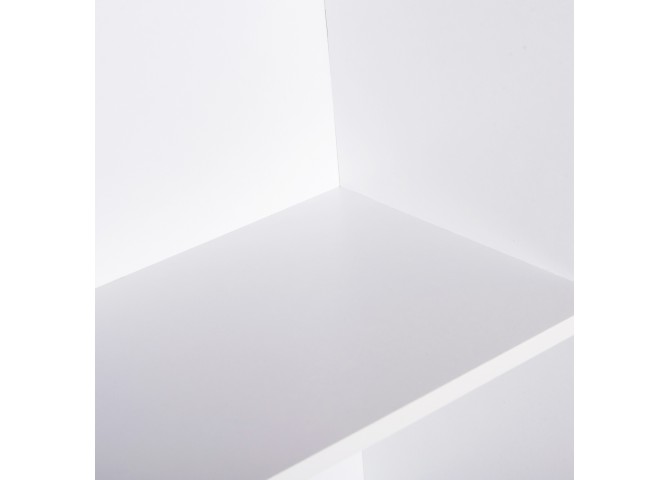 ΡΑΦΙΕΡΑ ΤΟΙΧΟΥ CUBICON HM9941.01 ΛΕΥΚΗ ΜΕΛΑΜΙΝΗ 38,5x23,5x80Υεκ.