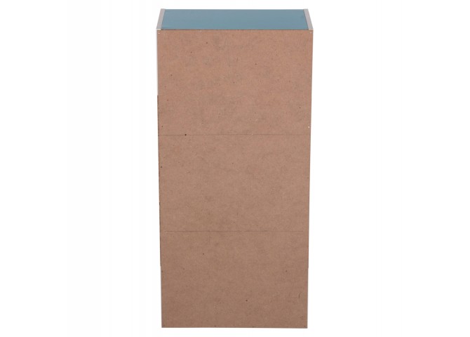 ΡΑΦΙΕΡΑ ΤΟΙΧΟΥ CUBICON HM9941.05 ΜΠΛΕ-ΛΕΥΚΗ ΜΕΛΑΜΙΝΗ 38,5x23,5x80Υεκ.
