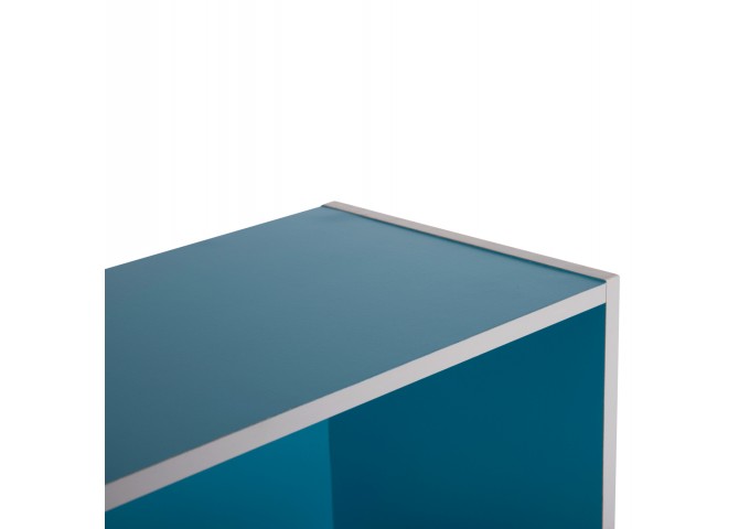 ΡΑΦΙΕΡΑ ΤΟΙΧΟΥ CUBICON HM9941.05 ΜΠΛΕ-ΛΕΥΚΗ ΜΕΛΑΜΙΝΗ 38,5x23,5x80Υεκ.