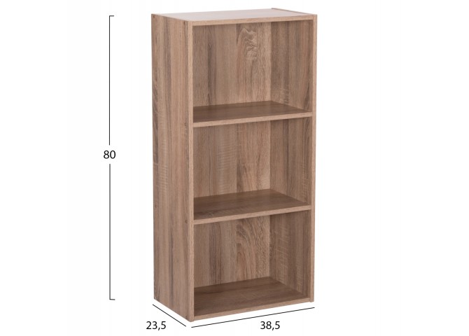 ΡΑΦΙΕΡΑ ΤΟΙΧΟΥ CUBICON HM9941.02 SONAMA OAK ΜΕΛΑΜΙΝΗ 38,5x23,5x80Υεκ.