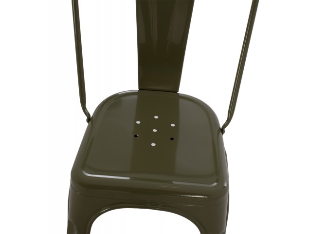 ΚΑΡΕΚΛΑ ΜΕΤΑΛΛΙΚΗ MELITA HM8641.43 ΣΕ DARK OLIVE GREEN 43x50x82Υεκ.