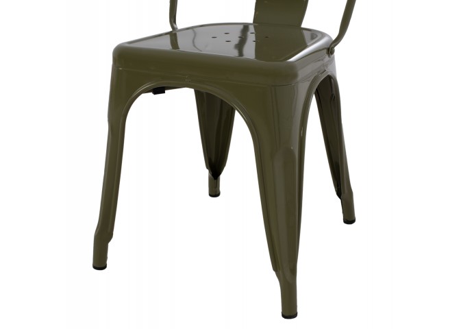 ΚΑΡΕΚΛΑ ΜΕΤΑΛΛΙΚΗ MELITA HM8641.43 ΣΕ DARK OLIVE GREEN 43x50x82Υεκ.