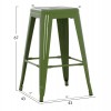 ΣΚΑΜΠΟ ΜΕΣΑΙΟΥ ΥΨΟΥΣ ΜΕΤΑΛΛΙΚΟ MELITA HM8573.53 ΣΕ LIGHT OLIVE GREEN 43x43x67Υεκ.