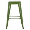 ΣΚΑΜΠΟ ΜΕΣΑΙΟΥ ΥΨΟΥΣ ΜΕΤΑΛΛΙΚΟ MELITA HM8573.53 ΣΕ LIGHT OLIVE GREEN 43x43x67Υεκ.