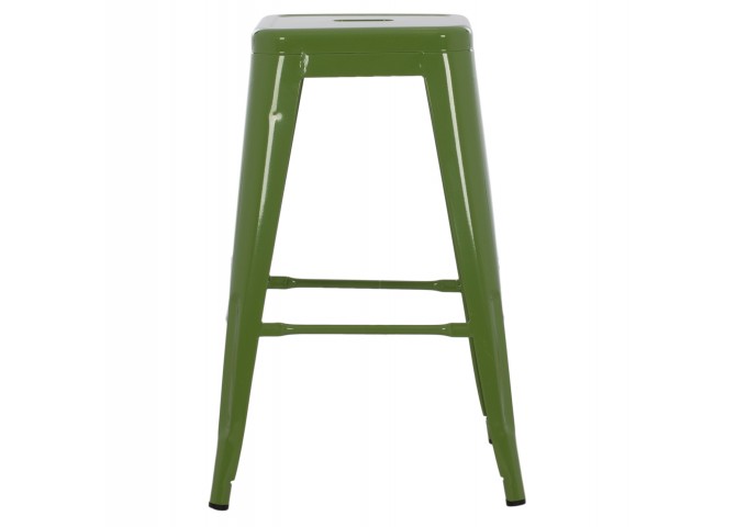 ΣΚΑΜΠΟ ΜΕΣΑΙΟΥ ΥΨΟΥΣ ΜΕΤΑΛΛΙΚΟ MELITA HM8573.53 ΣΕ LIGHT OLIVE GREEN 43x43x67Υεκ.