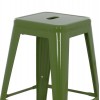 ΣΚΑΜΠΟ ΜΕΣΑΙΟΥ ΥΨΟΥΣ ΜΕΤΑΛΛΙΚΟ MELITA HM8573.53 ΣΕ LIGHT OLIVE GREEN 43x43x67Υεκ.