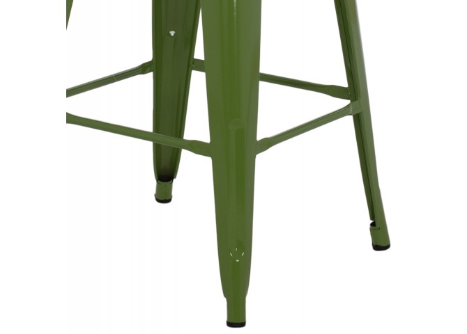 ΣΚΑΜΠΟ ΜΕΣΑΙΟΥ ΥΨΟΥΣ ΜΕΤΑΛΛΙΚΟ MELITA HM8573.53 ΣΕ LIGHT OLIVE GREEN 43x43x67Υεκ.