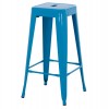 ΣΚΑΜΠΟ ΜΠΑΡ ΜΕΤΑΛΛΙΚΟ MELITA HM8642.48 ΣΕ ΜΠΛΕ 43x43x78Υεκ.