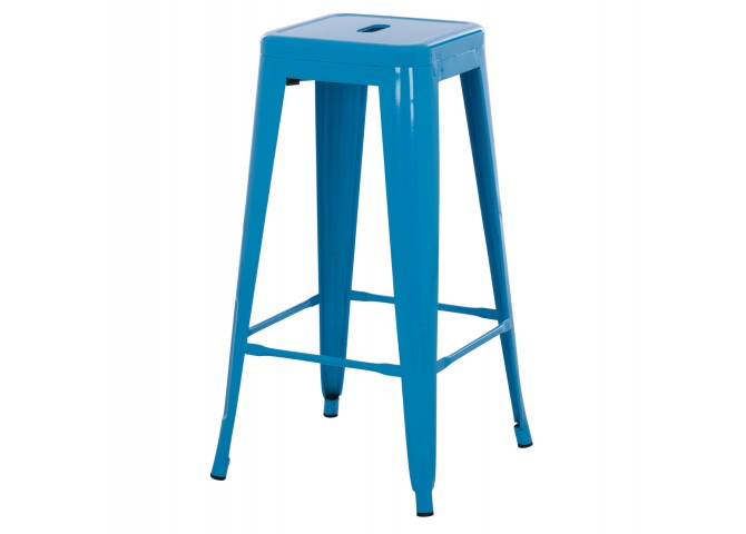 ΣΚΑΜΠΟ ΜΠΑΡ ΜΕΤΑΛΛΙΚΟ MELITA HM8642.48 ΣΕ ΜΠΛΕ 43x43x78Υεκ.