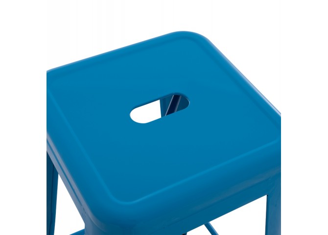 ΣΚΑΜΠΟ ΜΠΑΡ ΜΕΤΑΛΛΙΚΟ MELITA HM8642.48 ΣΕ ΜΠΛΕ 43x43x78Υεκ.