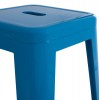 ΣΚΑΜΠΟ ΜΠΑΡ ΜΕΤΑΛΛΙΚΟ MELITA HM8642.48 ΣΕ ΜΠΛΕ 43x43x78Υεκ.