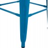 ΣΚΑΜΠΟ ΜΠΑΡ ΜΕΤΑΛΛΙΚΟ MELITA HM8642.48 ΣΕ ΜΠΛΕ 43x43x78Υεκ.