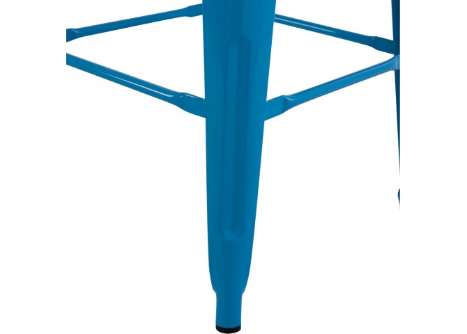 ΣΚΑΜΠΟ ΜΠΑΡ ΜΕΤΑΛΛΙΚΟ MELITA HM8642.48 ΣΕ ΜΠΛΕ 43x43x78Υεκ.