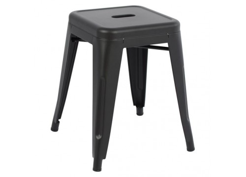 ΣΚΑΜΠΟ ΜΕΤΑΛΛΙΚΟ MELITA HM0096.42 ΣΕ ΜΑΥΡΟ ΜΑΤ ΧΡΩΜΑ 39x39x46Υεκ.