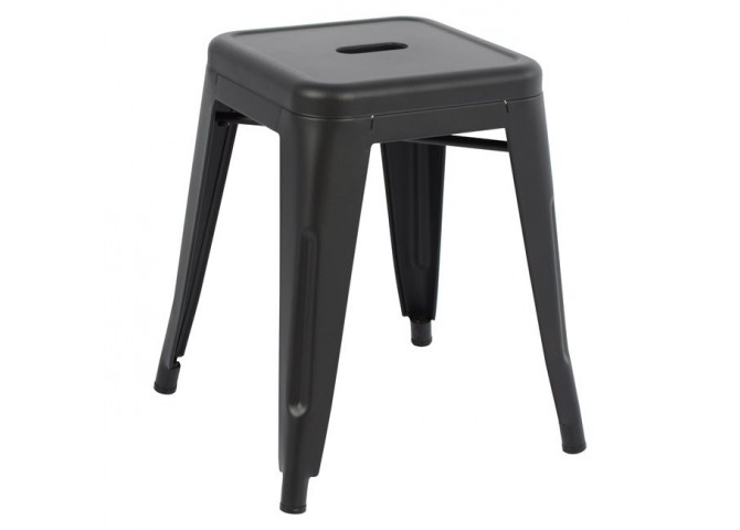ΣΚΑΜΠΟ ΜΕΤΑΛΛΙΚΟ MELITA HM0096.42 ΣΕ ΜΑΥΡΟ ΜΑΤ ΧΡΩΜΑ 39x39x46Υεκ.