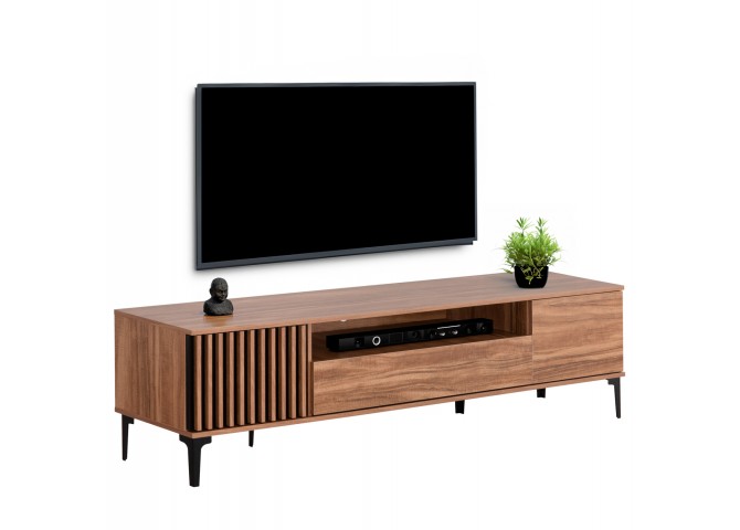 ΕΠΙΠΛΟ ΤΗΛΕΟΡΑΣΗΣ ΣΕΙΡΑ HARRY HM18008.01 ΜΕΛΑΜΙΝΗ ΦΥΣΙΚΟ ΞΥΛΟΥ-ΜΑΥΡΟ 200x40x47,5Υεκ.