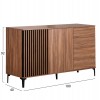 ΜΠΟΥΦΕΣ ΣΕΙΡΑ HARRY HM18006.01 ΜΕΛΑΜΙΝΗ ΦΥΣΙΚΟ ΞΥΛΟΥ-ΜΑΥΡΟ 180x40x92Υεκ.