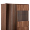 ΒΙΤΡΙΝΑ ΣΕΙΡΑ HARRY HM18011.01 ΜΕΛΑΜΙΝΗ ΦΥΣΙΚΟ ΞΥΛΟΥ-ΜΑΥΡΟ 90x40x185Υεκ.