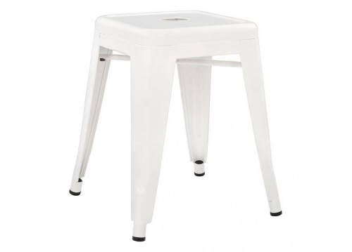 ΣΚΑΜΠΟ ΜΕΤΑΛΛΙΚΟ MELITA HM0096.41 ΣΕ MILK WHITE ΧΡΩΜΑ 39x39x46Υεκ.