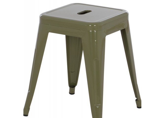 ΣΚΑΜΠΟ ΜΕΤΑΛΛΙΚΟ MELITA HM0096.43 ΣΕ DARK OLIVE ΧΡΩΜΑ 39x39x46Υεκ.