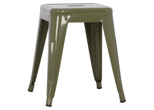 ΣΚΑΜΠΟ ΜΕΤΑΛΛΙΚΟ MELITA HM0096.43 ΣΕ DARK OLIVE ΧΡΩΜΑ 39x39x46Υεκ.