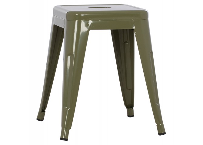 ΣΚΑΜΠΟ ΜΕΤΑΛΛΙΚΟ MELITA HM0096.43 ΣΕ DARK OLIVE ΧΡΩΜΑ 39x39x46Υεκ.