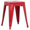 ΣΚΑΜΠΟ ΜΕΤΑΛΛΙΚΟ MELITA HM0096.44 ΣΕ ΚΟΚΚΙΝΟ ΧΡΩΜΑ 39x39x46Υεκ.