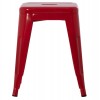 ΣΚΑΜΠΟ ΜΕΤΑΛΛΙΚΟ MELITA HM0096.44 ΣΕ ΚΟΚΚΙΝΟ ΧΡΩΜΑ 39x39x46Υεκ.