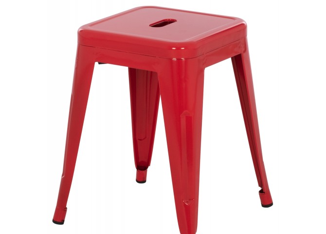 ΣΚΑΜΠΟ ΜΕΤΑΛΛΙΚΟ MELITA HM0096.44 ΣΕ ΚΟΚΚΙΝΟ ΧΡΩΜΑ 39x39x46Υεκ.
