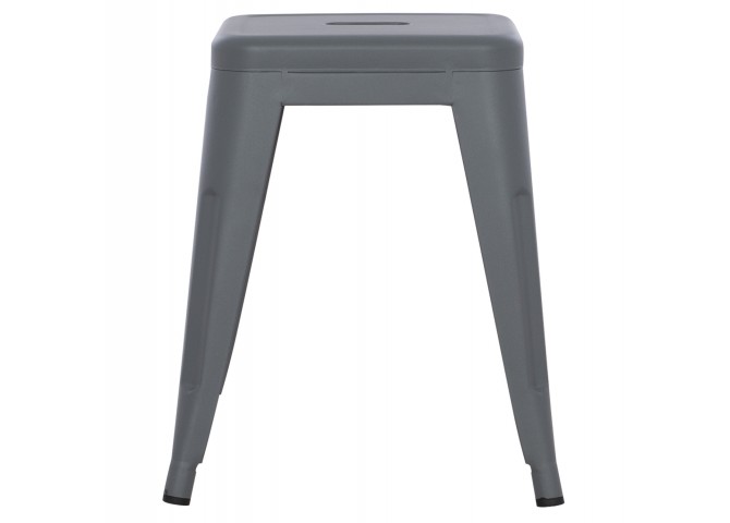 ΣΚΑΜΠΟ ΜΕΤΑΛΛΙΚΟ MELITA HM0096.50 ΣΕ ΓΚΡΙ ΜΑΤ ΧΡΩΜΑ 39x39x46Υεκ.