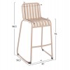 ΣΚΑΜΠΟ ΜΠΑΡ ΑΛΟΥΜΙΝΙΟΥ RACHEL HM6341.04 ΣΑΜΠΑΝΙ 59,5x55x101Υεκ.