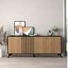 ΜΠΟΥΦΕΣ ΜΕΛΑΜΙΝΗΣ KRUDEN HM9446.11 ΜΑΥΡΟ-ΦΥΣΙΚΟ 180x40x78.6Υεκ.