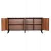 ΜΠΟΥΦΕΣ ΜΕΛΑΜΙΝΗΣ KRUDEN HM9446.11 ΜΑΥΡΟ-ΦΥΣΙΚΟ 180x40x78.6Υεκ.