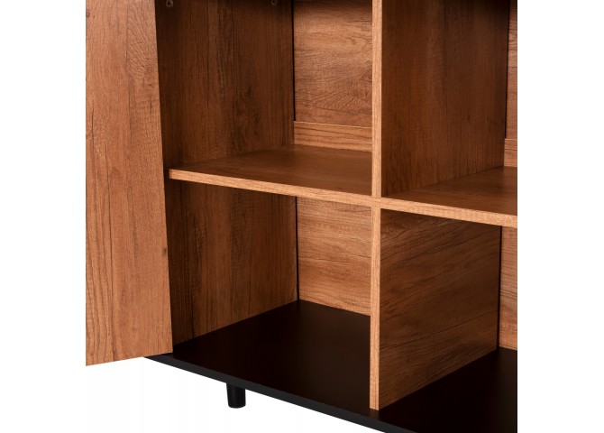 ΜΠΟΥΦΕΣ ΜΕΛΑΜΙΝΗΣ KRUDEN HM9446.11 ΜΑΥΡΟ-ΦΥΣΙΚΟ 180x40x78.6Υεκ.
