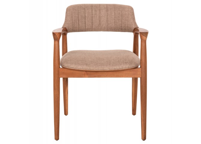 ΠΟΛΥΘΡΟΝΑ JAMES HM18259 TEAK WOOD ΜΕ ΣΑΜΠΑΝΙ ΥΦΑΣΜΑ 57x52x76Υεκ.